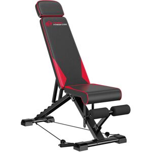 HomeFitnessCode Adjustable Workout Weight Bench Folding Exercise Bench 8 Backrest Adjustment for Full Body Exercise with Resistance Bands HomeFitnessCode Adjustable Workout Weight Bench Folding Exercise Bench 8 Backrest Adjustment for Full Body Exercise with Resistance Bands