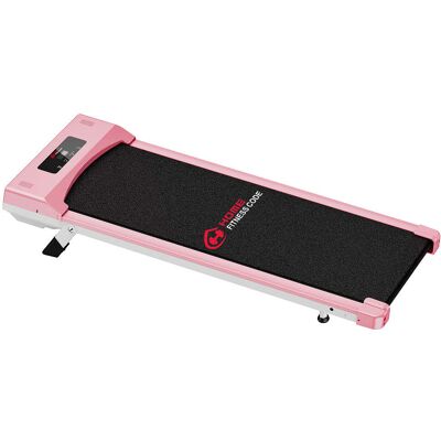 HomeFitnessCode Space Saving Motorised Treadmill Walking Running Machine with LCD Display Pink HomeFitnessCode Space Saving Motorised Treadmill Walking Running Machine with LCD Display Pink