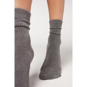 Calzedonia Sport Cashmere Short Socks Woman Grey Size TU - female