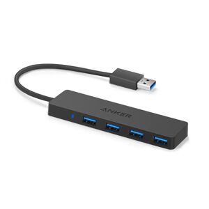 Anker 4-Port Ultra Slim USB 3.0 Data Hub 0.75 ft / Black