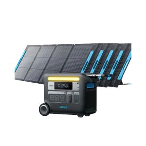 Anker SOLIX F2000 Solar Generator + 5 × 200W Solar Panel