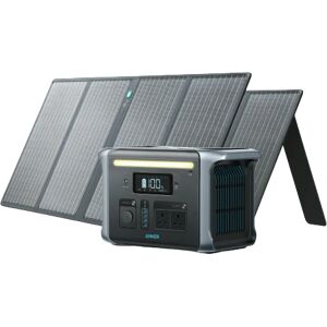 Anker SOLIX F1200 Solar Generator + 2 × 100W Solar Panel