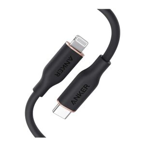 Anker 641 USB-C to Lightning Cable (Flow, Silicone) 6ft / Midnight Black