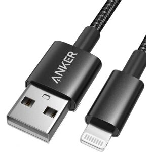 Anker 331 USB-A to Lightning Cable (Nylon) Black / 6 ft