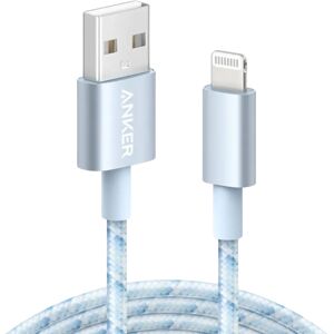 Anker 331 USB-A to Lightning Cable (Nylon) Blue / 6 ft