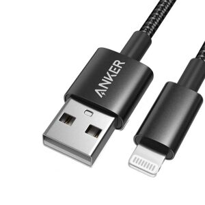 Anker 331 USB-A to Lightning Cable (Nylon) Black / 6 ft