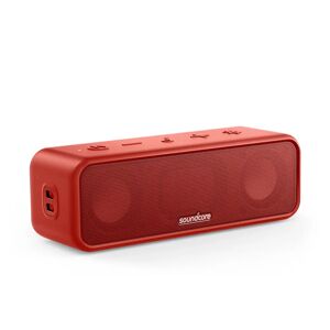 soundcore 3   Bluetooth Speaker with Stereo Sound red