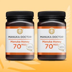Manuka Doctor 70 MGO Manuka Honey 500g Duo Pack