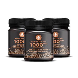 Manuka Doctor 1000 MGO Manuka Honey 250g - Trio Pack