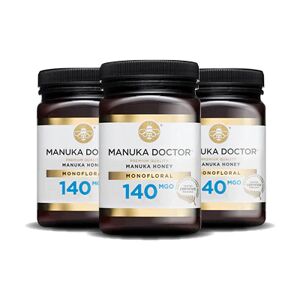 Manuka Doctor 140 MGO Manuka Honey 500g - Trio Pack