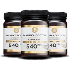 Manuka Doctor 540 MGO Manuka Honey 500g - Trio Pack