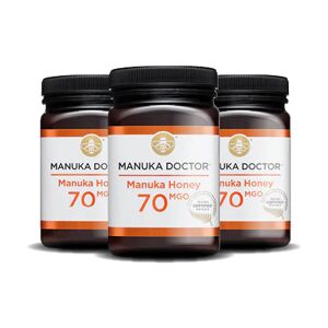 Manuka Doctor 70 MGO Manuka Honey 500g - Trio Pack