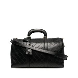 Chanel Pre-Owned 1990s CC diamond-quilted 2way travel bag - Black  - Size: regular - Female