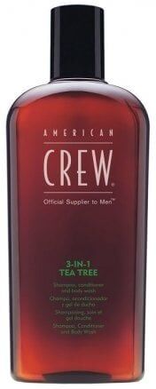 American Crew Classic Tea Tree 3-In-1 Shampoo Conditioner and Body Wash 450ml