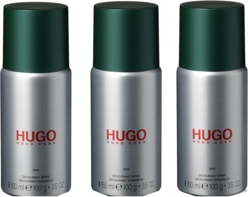 3 x Hugo Boss Hugo Original - 150ml Deodorant Spray