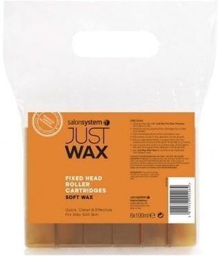 Salon System Just Wax Large Roller Head Soft Wax Cartridges Pack of 6