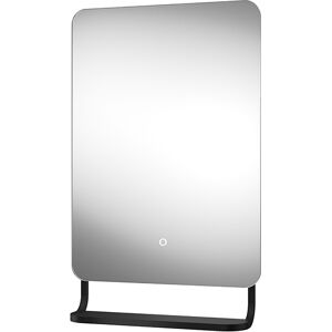 Sensio Lighting Harbour 800x500mm LED Bathroom Mirror, Black, With Shelf Sensio Lighting Harbour 800x500mm LED Bathroom Mirror, Black, With Shelf