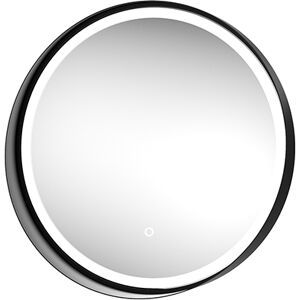 Sensio Lighting Dawn LED Bathroom Mirror, Round, Black Trim Sensio Lighting Dawn LED Bathroom Mirror, Round, Black Trim