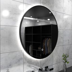 Simple Lighting Luxe, 600mm LED Bathroom Mirror - Brushed Black Simple Lighting Luxe, 600mm LED Bathroom Mirror - Brushed Black