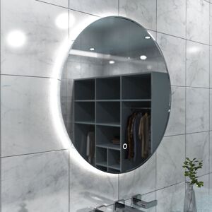Simple Lighting Luxe, 600mm LED Bathroom Mirror - Brushed Silver Simple Lighting Luxe, 600mm LED Bathroom Mirror - Brushed Silver