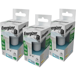Pack of 3 Energizer 2W GU10 LED Bulbs – Cool White 6500K, A Rated Pack of 3 Energizer 2W GU10 LED Bulbs – Cool White 6500K, A Rated