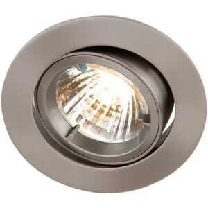 Simple Lighting GU10 Downlight, Tilt, Die-Cast In Satin Chrome Simple Lighting GU10 Downlight, Tilt, Die-Cast In Satin Chrome