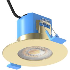 Simple Lighting 6w, Colour Adjustable Fire Rated Downlight, Brass Simple Lighting 6w, Colour Adjustable Fire Rated Downlight, Brass