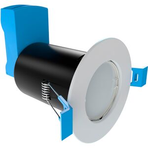 Simple Lighting Fire Rated Downlight, GU10, Fixed - White Finish, With Quick Connectors Simple Lighting Fire Rated Downlight, GU10, Fixed - White Finish, With Quick Connectors