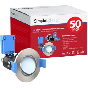 Brand Name Model - Adjustable 50 Pack GU10 Fire Rated Downlights Brand Name Model - Adjustable 50 Pack GU10 Fire Rated Downlights