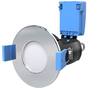 Simple Lighting Chrome Fire Rated GU10 Downlight, Open Can Design Simple Lighting Chrome Fire Rated GU10 Downlight, Open Can Design