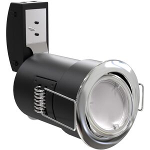 Simple Lighting Die-Cast, Tilt, Fire Rated Downlight. GU10, Twist and Lock - White, Brushed Chrome or Chrome. Simple Lighting Die-Cast, Tilt, Fire Rated Downlight. GU10, Twist and Lock - White, Brushed Chrome or Chrome.