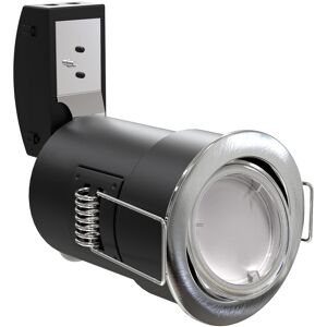 Simple Lighting Brushed Chrome, Adjustable GU10 Fire-Rated Downlight Simple Lighting Brushed Chrome, Adjustable GU10 Fire-Rated Downlight