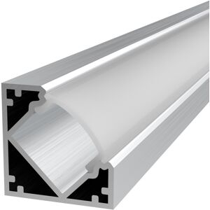 Simple Lighting 2m, Corner Aluminium LED Profile - Angled 45 Degree Simple Lighting 2m, Corner Aluminium LED Profile - Angled 45 Degree
