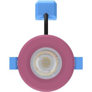 Simple Lighting 7w, Fixed IP65 Fire Rated LED Downlight - Pink Bezel Simple Lighting 7w, Fixed IP65 Fire Rated LED Downlight - Pink Bezel