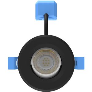 Simple Lighting 6w, Tilt/Adjustable IP65 Fire Rated LED Downlight - Black Bezel Simple Lighting 6w, Tilt/Adjustable IP65 Fire Rated LED Downlight - Black Bezel
