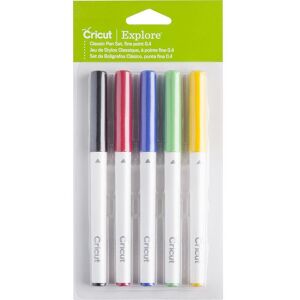 CRICUT Explore Classic Fine Point Pens - Red, Yellow, Green, Blue & Black