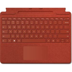 MICROSOFT Surface Pro Signature Typecover - Alcantara Poppy Red, Red