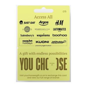 YOU CHOOSE Gift Card - £15