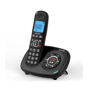 ALCATEL XL595 Voice Cordless Home Phone - Single Headset, Black, Black