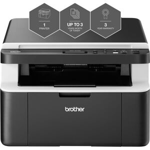 BROTHER DCP-1612W All In Box Monochrome All-in-One Wireless Laser Printer Bundle, Black