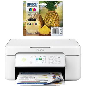 Epson Expression Home XP-4205 All-in-One Wireless Inkjet Printer & Full Set of Ink Cartridges Bundle, White