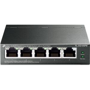 TP-LINK TL-SG105PE Easy Smart Managed Network Switch - 5 port, Silver/Grey