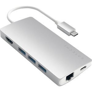 SATECHI Multi-Port Adapter 4K V2 6-port USB-C Connection Hub - Silver