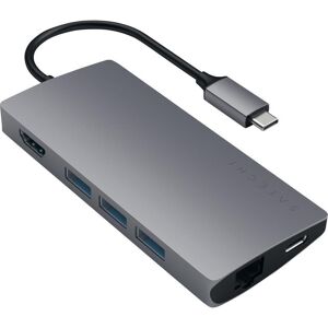 SATECHI Multi-Port Adapter 4K V2 6-port USB-C Connection Hub - Space Grey