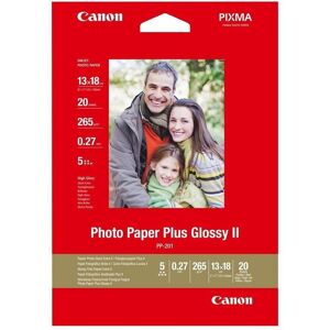 Canon PP-201 130 x 180 mm Glossy II Photo Paper Plus - 20 Sheets