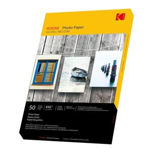 KODAK 100 x 150 mm Photo Paper - 50 Sheets