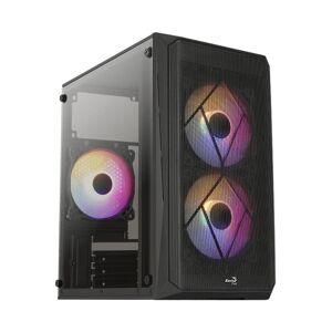 AEROCOOL CS-107-A-BK-v2 Micro ATX Mini Tower PC Case - Black, Black