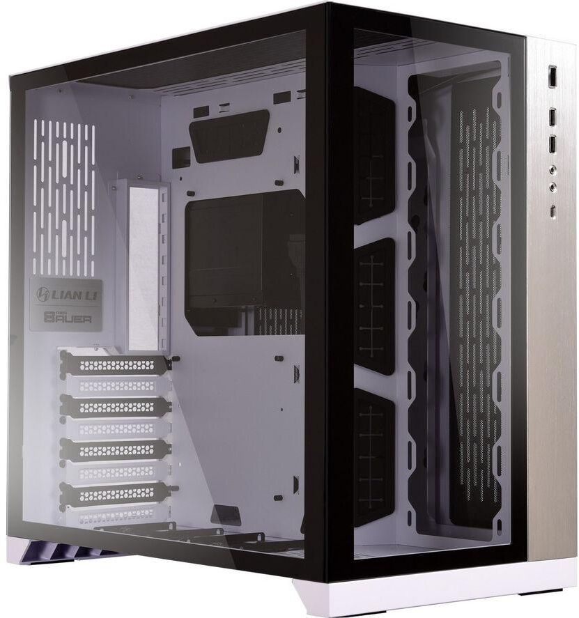 LIAN-LI PC-O11DW Dynamic Mid-Tower ATX PC Case - White, White