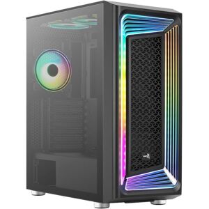 AEROCOOL Interstellar ATX Mid Tower PC Case - Black, Black