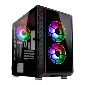 KOLINK Citadel Glass SE Micro ATX Mini-Tower PC Case - Black, Black